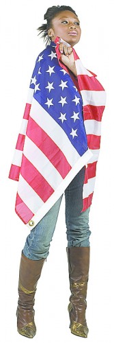 Woman With Flag