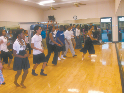 PFF students stay fit by participating in Latin Ballet during Institute Week.