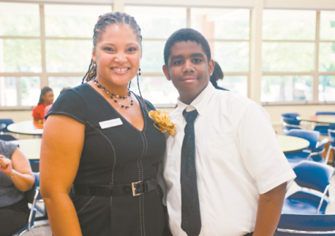 President & CEO, Charleita R., with PFF student, Joseph E.
