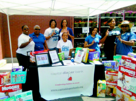 Zeta Phi Beta Sorority Alpha Phi Zeta Chapter Diaper Change Campaign at Sam's Club