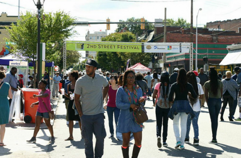 The weather was perfect as festival goers took to the streets.