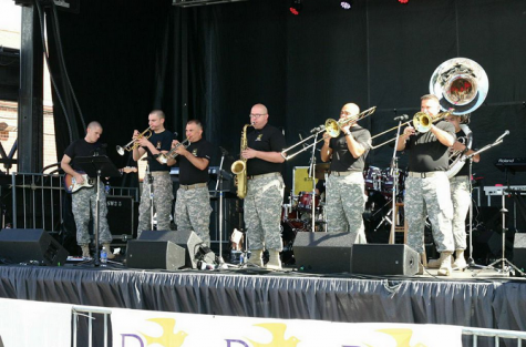 The U. S. Army TRADOC Brass band rocked the standing room only crowd,  Saturday afternoon. 